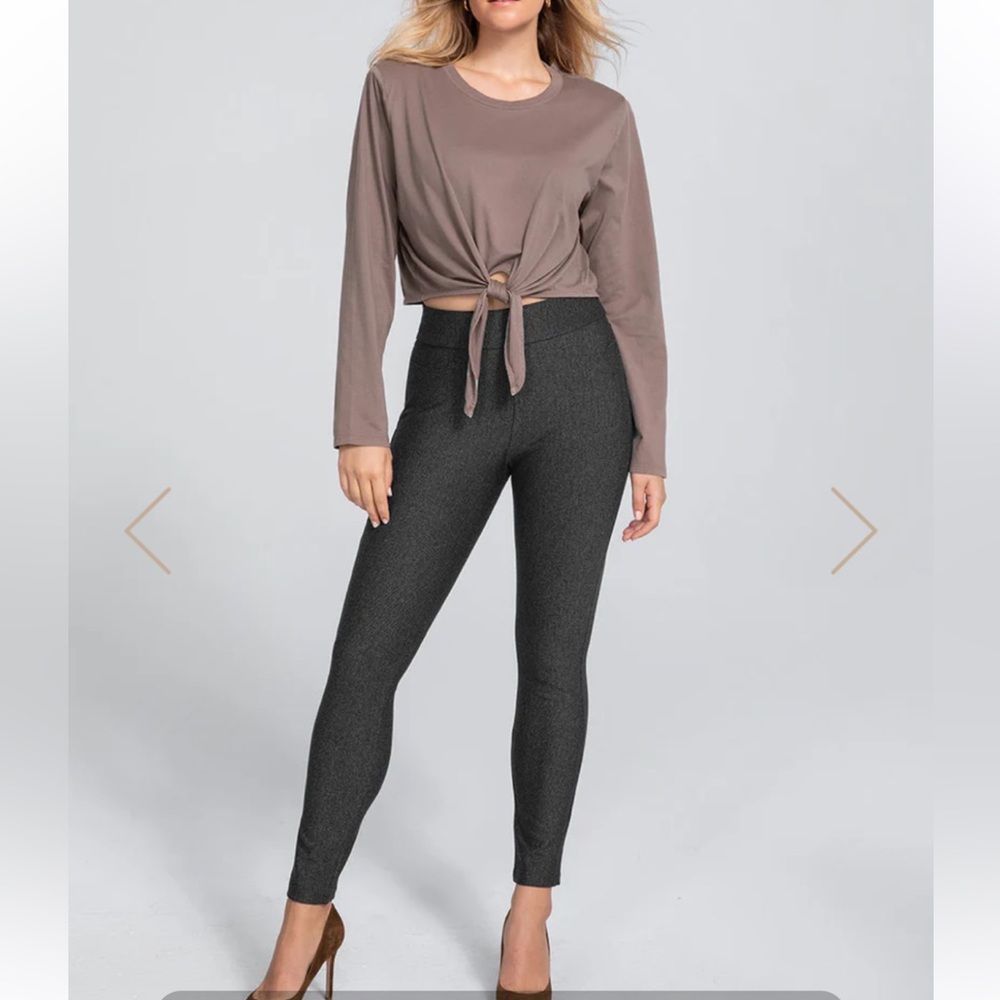 Honeylove EverReady Pant Trousers in Charcoal Gray W1352 Sz M